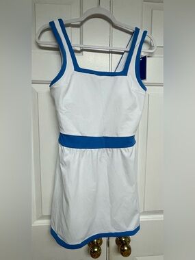 Addison Bay NWT Rally Dress - Super White/Cerulean Blue - Size Small